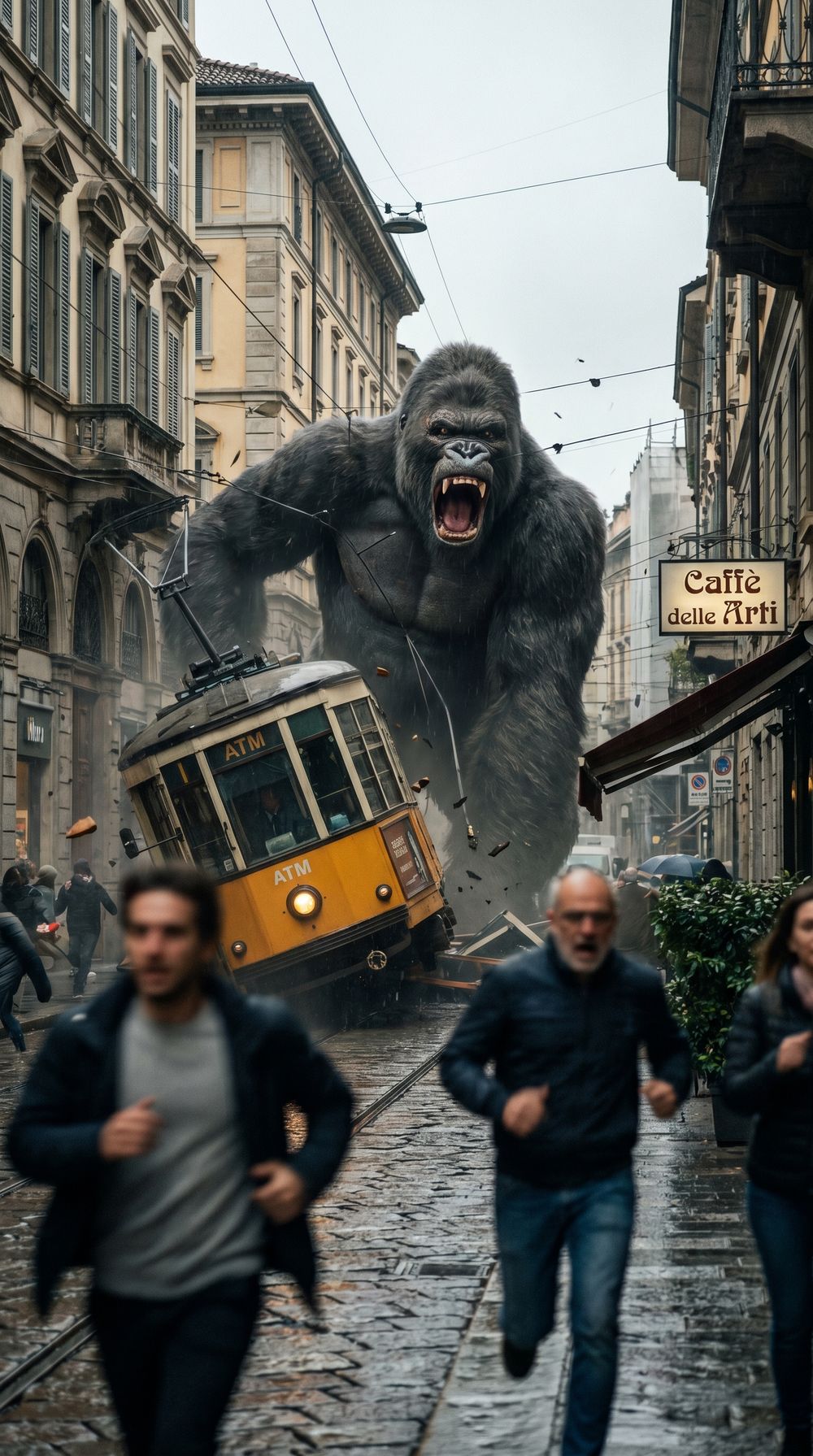 Gorilla nelle strade di Milano, proposta visiva 1