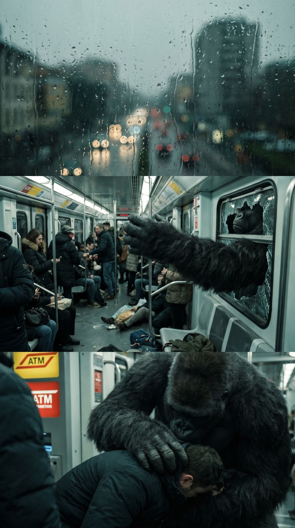Gorilla nella metropolitana di Milano, proposta visiva 4