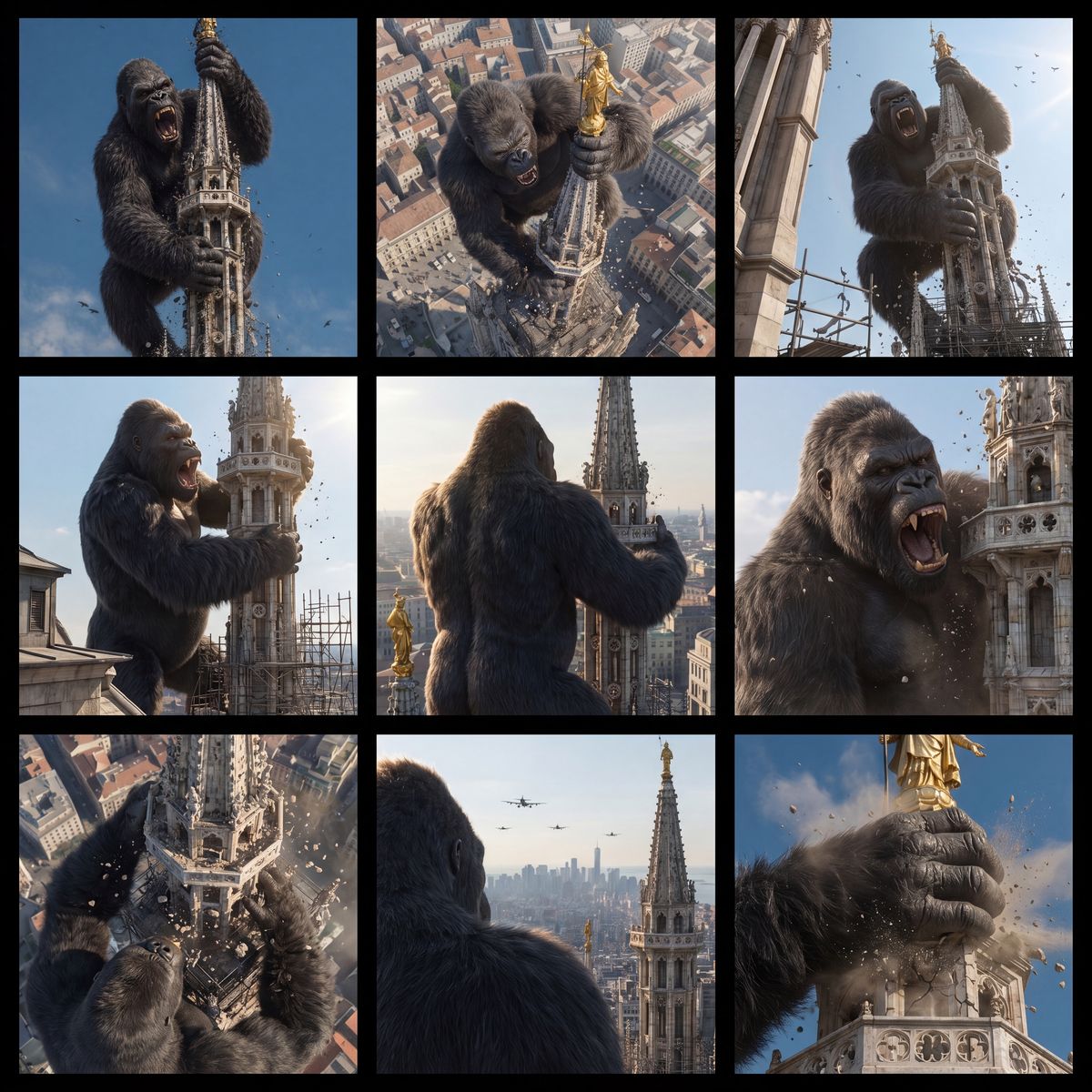 Studio di variazioni sul Duomo di Milano
